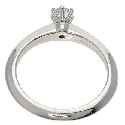 TIFFANY&Co. Solitaire Knife Edge 1P Diamond Ring Platinum PT950 Ladies [Used]