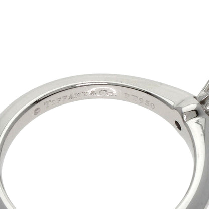 TIFFANY&Co. Solitaire Knife Edge 1P Diamond Ring Platinum PT950 Ladies [Used]