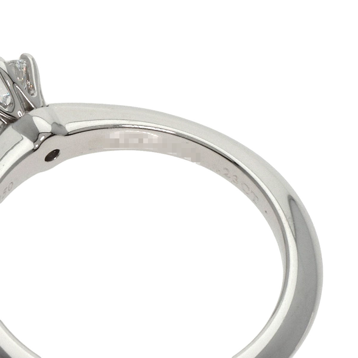 TIFFANY&Co. Solitaire Knife Edge 1P Diamond Ring Platinum PT950 Ladies [Used]