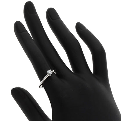TIFFANY&Co. Solitaire Knife Edge 1P Diamond Ring Platinum PT950 Ladies [Used]