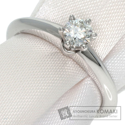 TIFFANY&Co. Solitaire Knife Edge 1P Diamond Ring Platinum PT950 Ladies [Used]