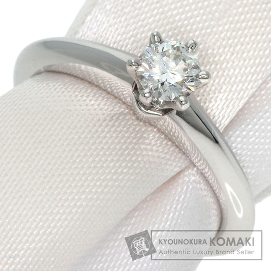 TIFFANY&Co. Solitaire Knife Edge 1P Diamond Ring Platinum PT950 Ladies [Used]