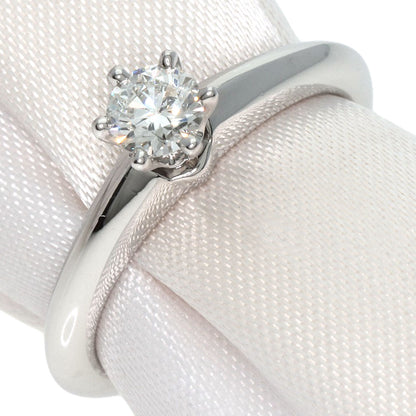 TIFFANY&Co. Solitaire Knife Edge 1P Diamond Ring Platinum PT950 Ladies [Used]