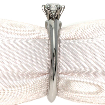 TIFFANY&Co. Solitaire Knife Edge 1P Diamond Ring Platinum PT950 Ladies [Used]