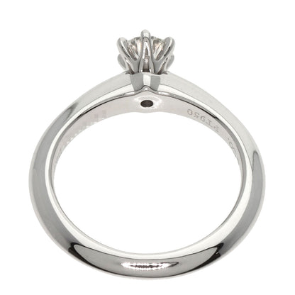 TIFFANY&Co. Solitaire Knife Edge 1P Diamond Ring Platinum PT950 Ladies [Used]
