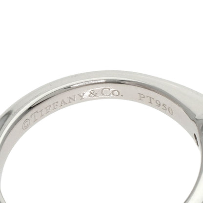 TIFFANY&Co. Solitaire Knife Edge 1P Diamond Ring Platinum PT950 Ladies [Used]