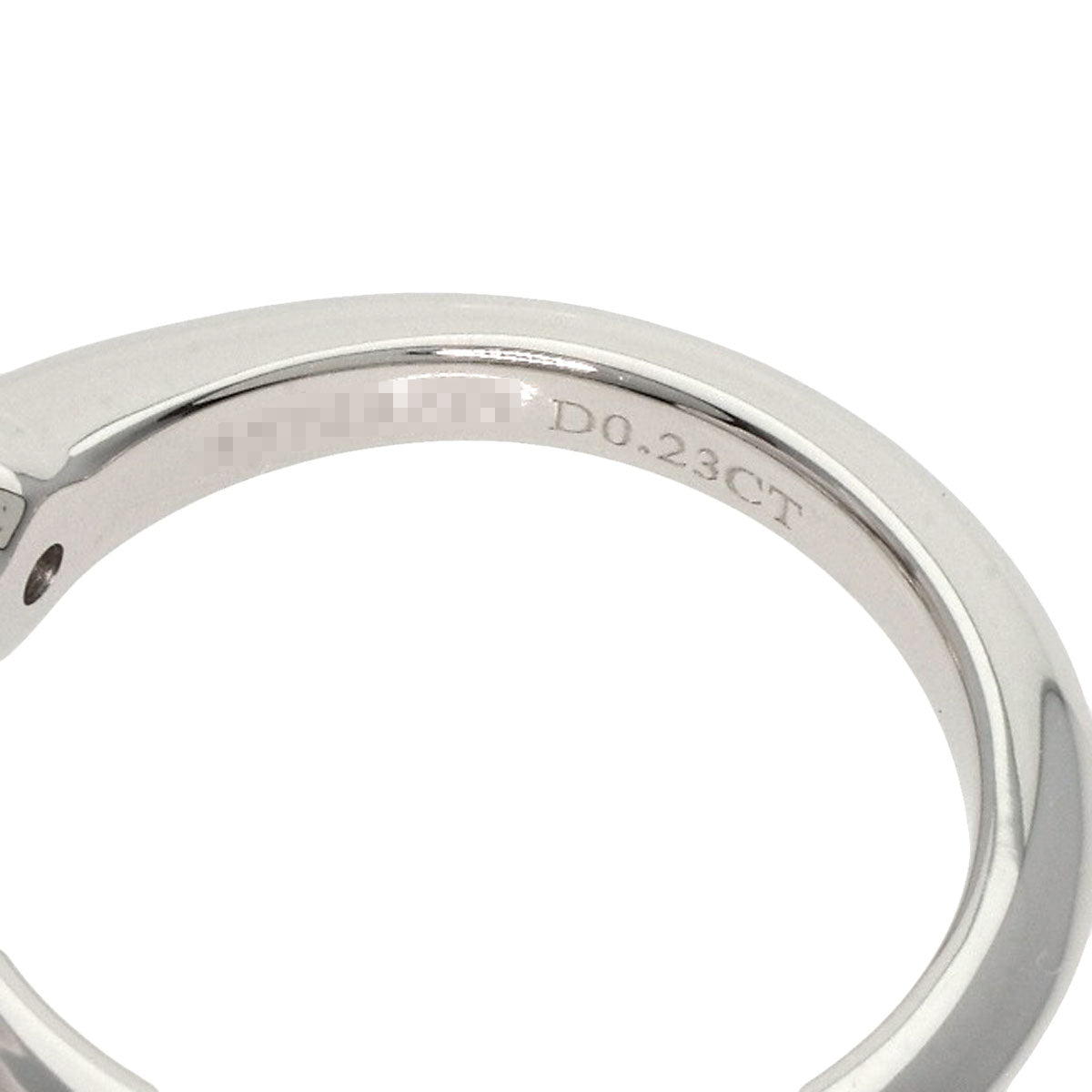 TIFFANY&Co. Solitaire Knife Edge 1P Diamond Ring Platinum PT950 Ladies [Used]