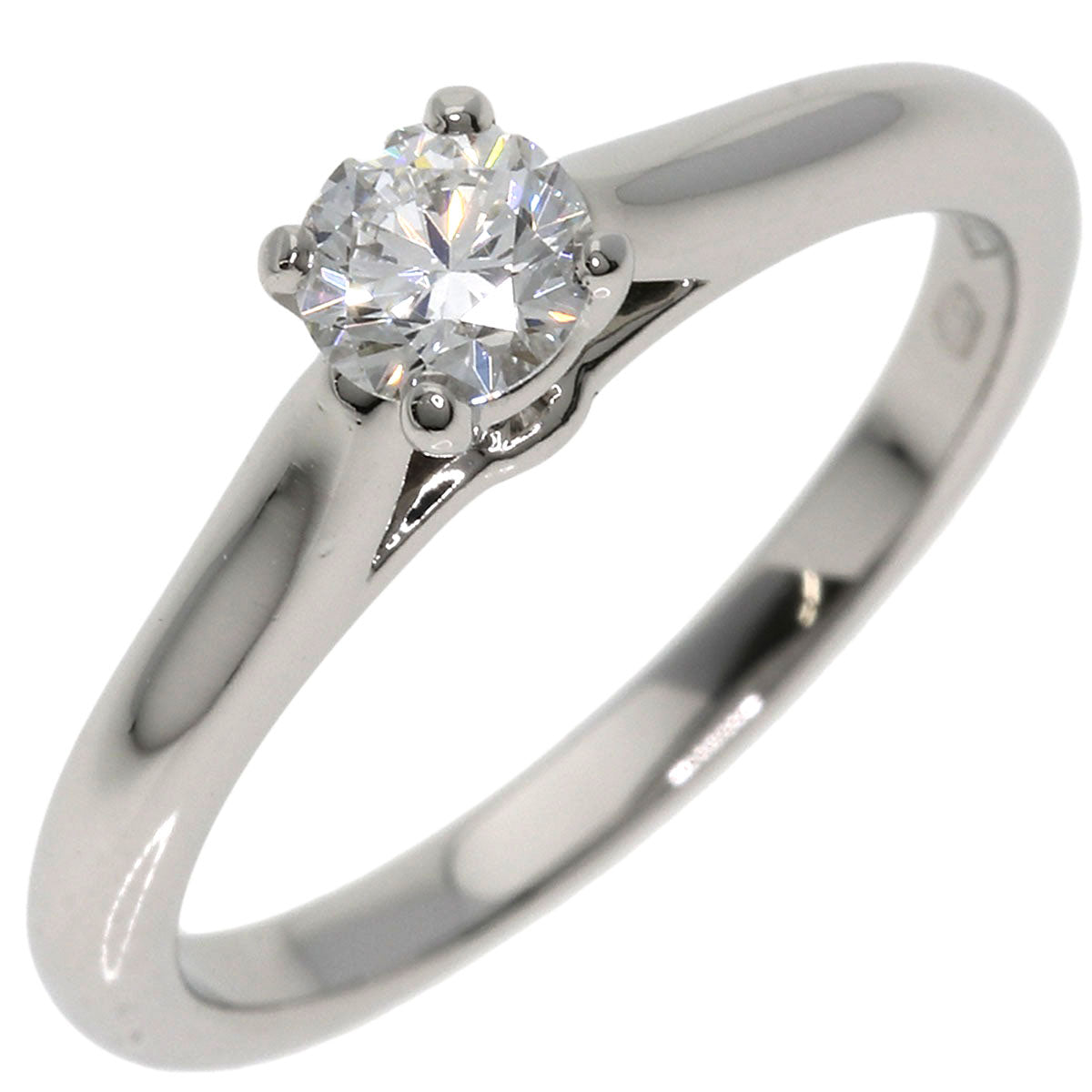 CARTIER Solitaire 1P Diamond #46 Ring Platinum PT950 Ladies [Used]