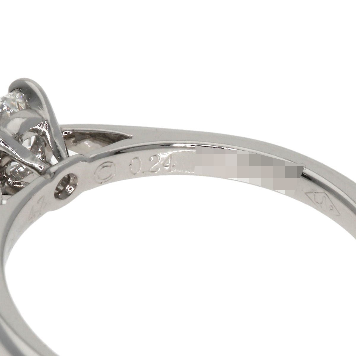 CARTIER Solitaire 1P Diamond #47 Ring Platinum PT950 Ladies [Used]