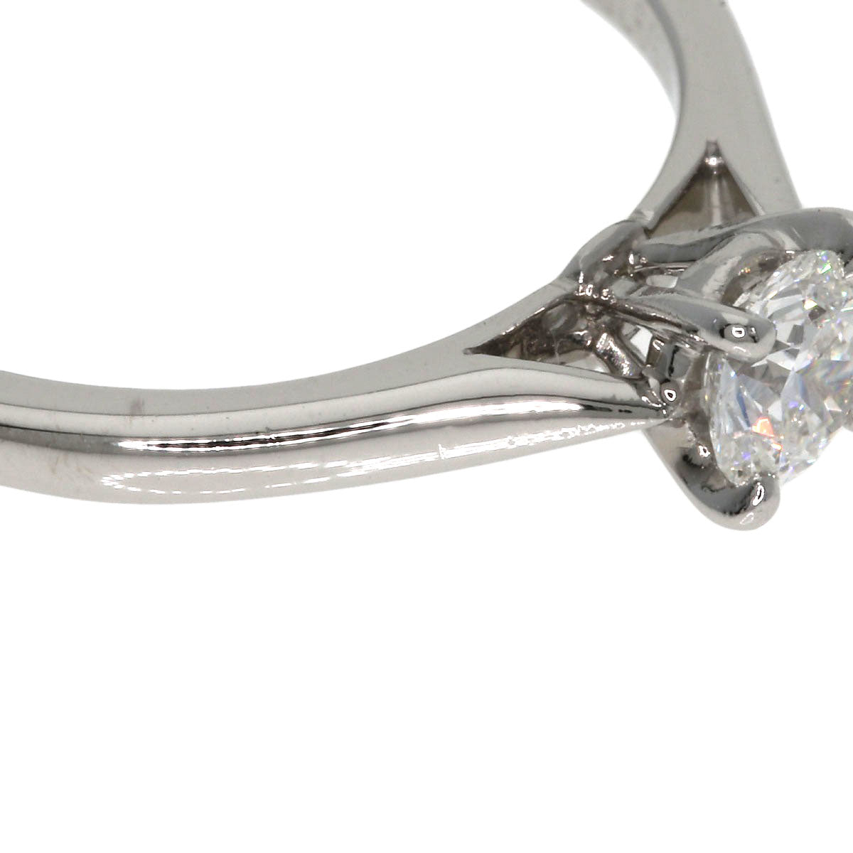 CARTIER Solitaire 1P Diamond #47 Ring Platinum PT950 Ladies [Used]