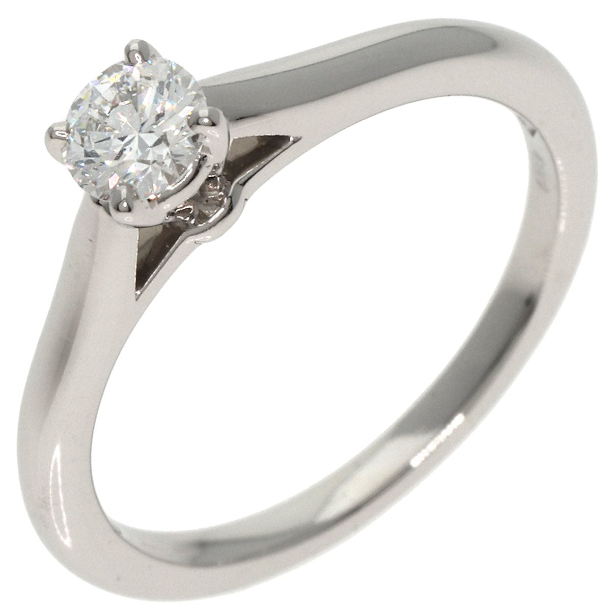 CARTIER   Ring Solitaire 1P Diamond Platinum PT950 Ladies