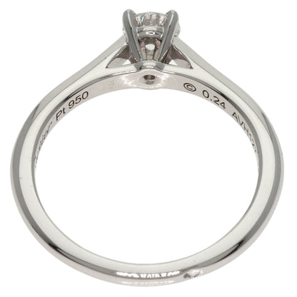 CARTIER   Ring Solitaire 1P Diamond Platinum PT950 Ladies