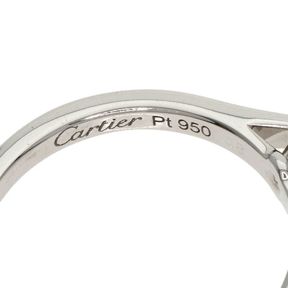 CARTIER   Ring Solitaire 1P Diamond Platinum PT950 Ladies