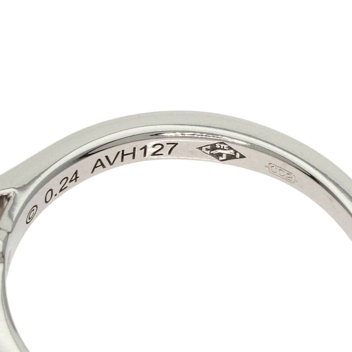 CARTIER   Ring Solitaire 1P Diamond Platinum PT950 Ladies