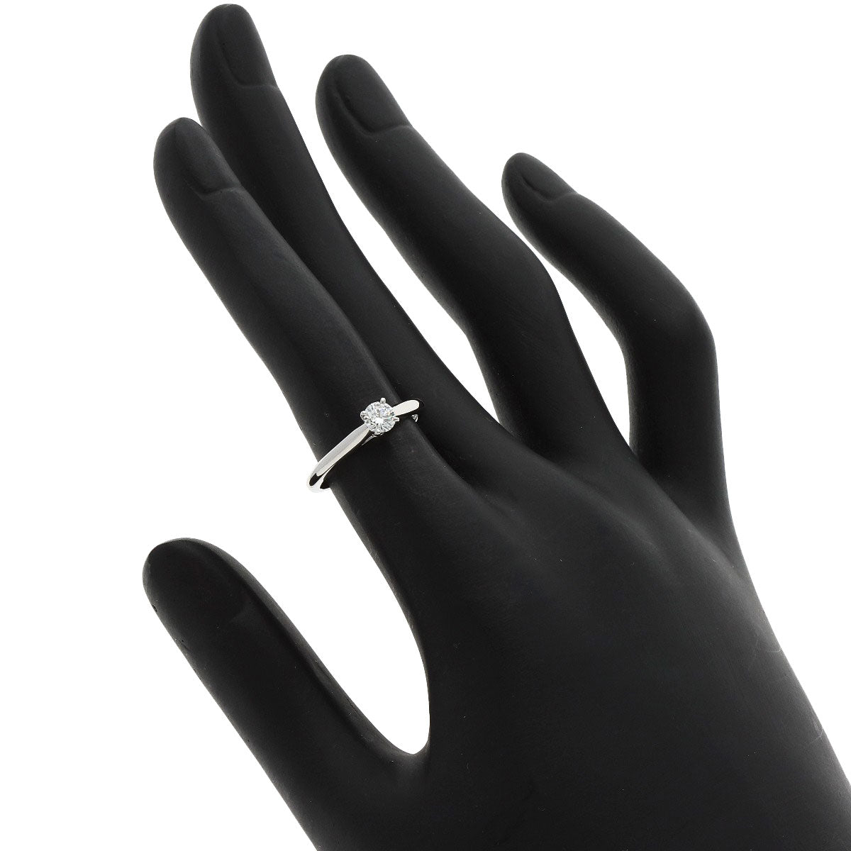 CARTIER   Ring Solitaire 1P Diamond Platinum PT950 Ladies