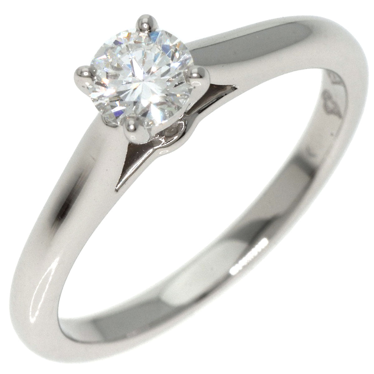 CARTIER Solitaire Diamond #45 Ring Platinum PT950 Ladies [Used]