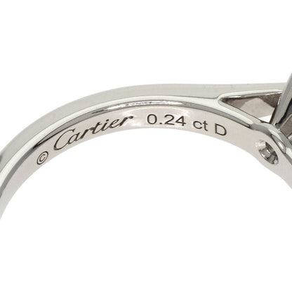 CARTIER Solitaire Diamond #45 Ring Platinum PT950 Ladies [Used]