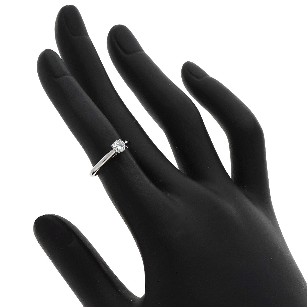 CARTIER Solitaire Diamond #45 Ring Platinum PT950 Ladies [Used]