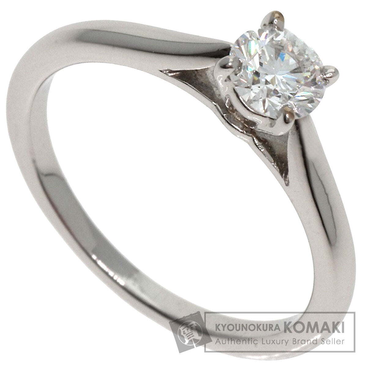 CARTIER Solitaire Diamond # 45 Ring Platinum PT950 Ladies [Used]