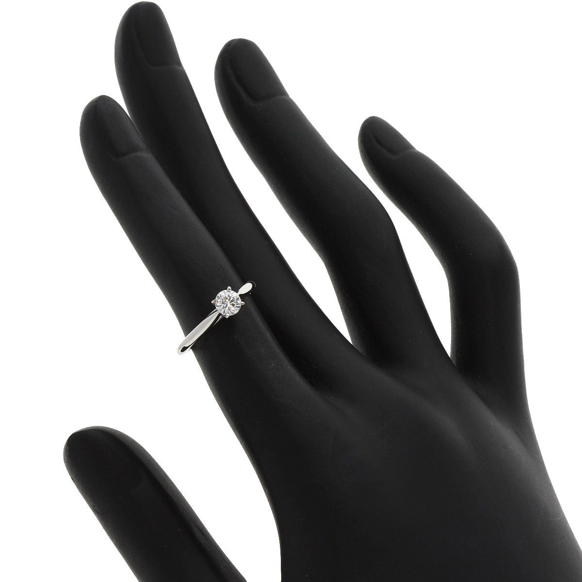 CARTIER Solitaire Diamond # 45 Ring Platinum PT950 Ladies [Used]