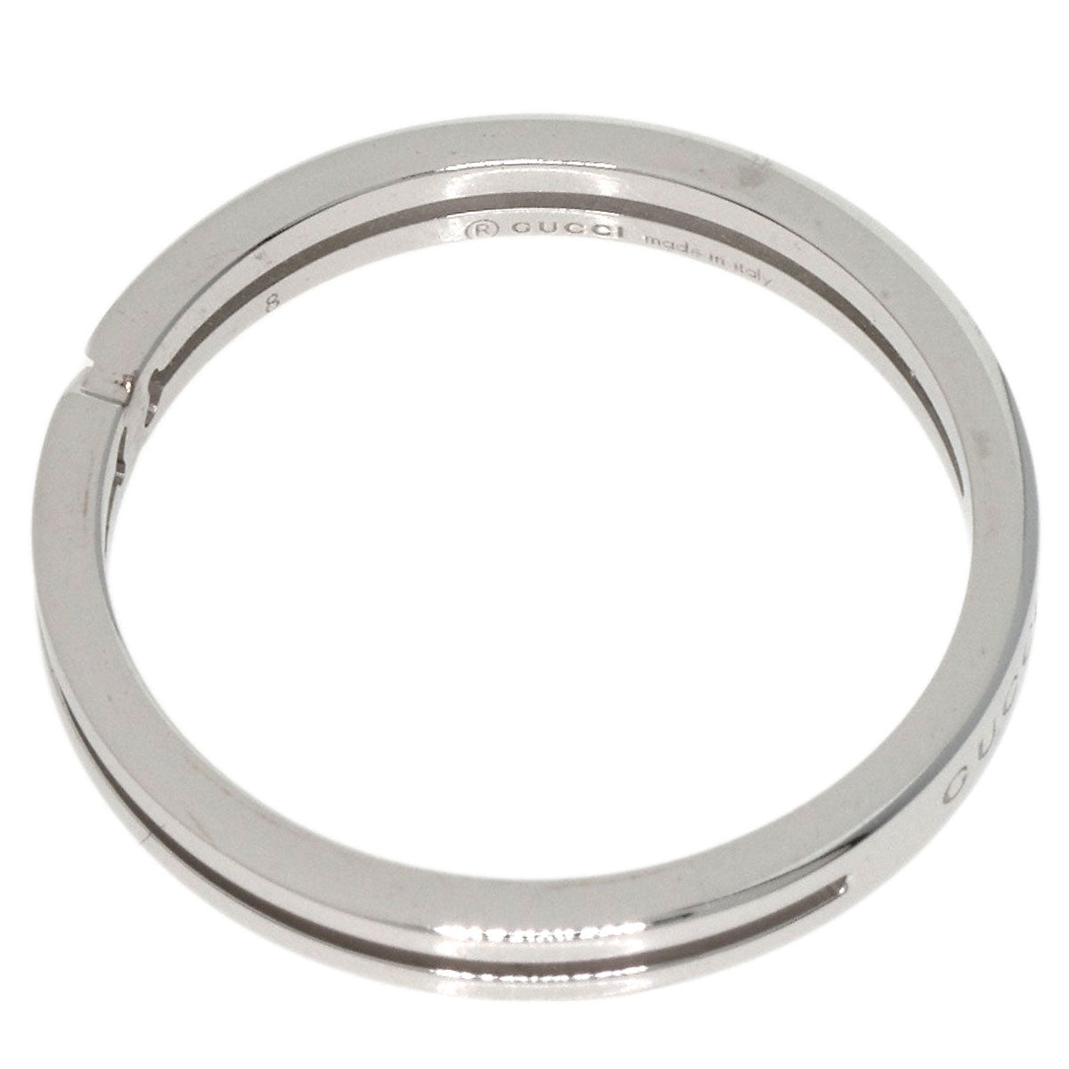 GUCCI   Ring Infinity 0.1" #8 K18 White Gold Ladies