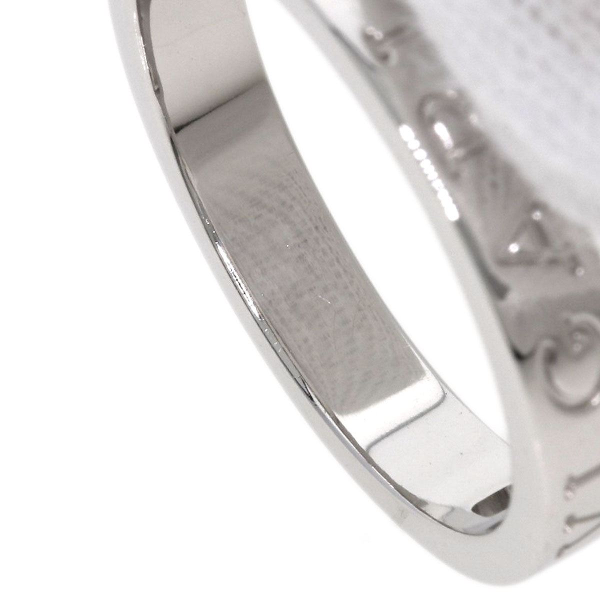 BVLGARI   Ring Double logo 1P Diamond K18 White Gold mens