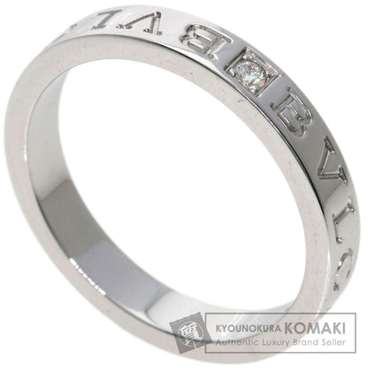 BVLGARI   Ring Double logo 1P Diamond K18 White Gold mens