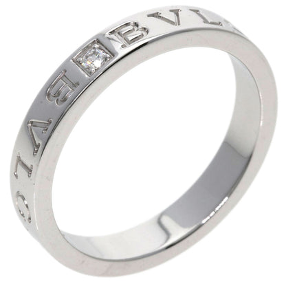 BVLGARI   Ring Double logo 1P Diamond K18 White Gold mens