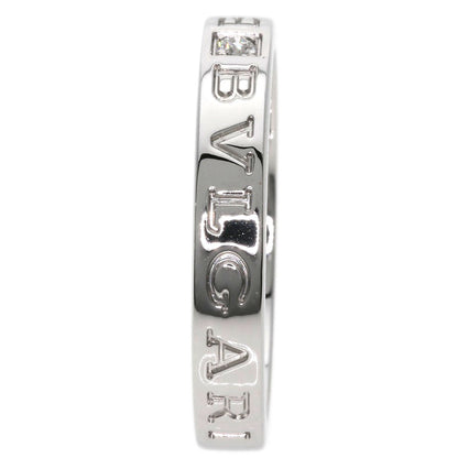 BVLGARI   Ring Double logo 1P Diamond K18 White Gold mens