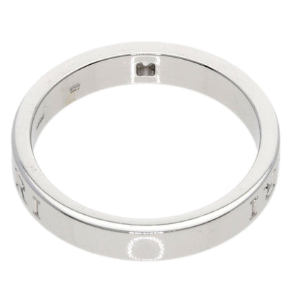 BVLGARI   Ring Double logo 1P Diamond K18 White Gold mens