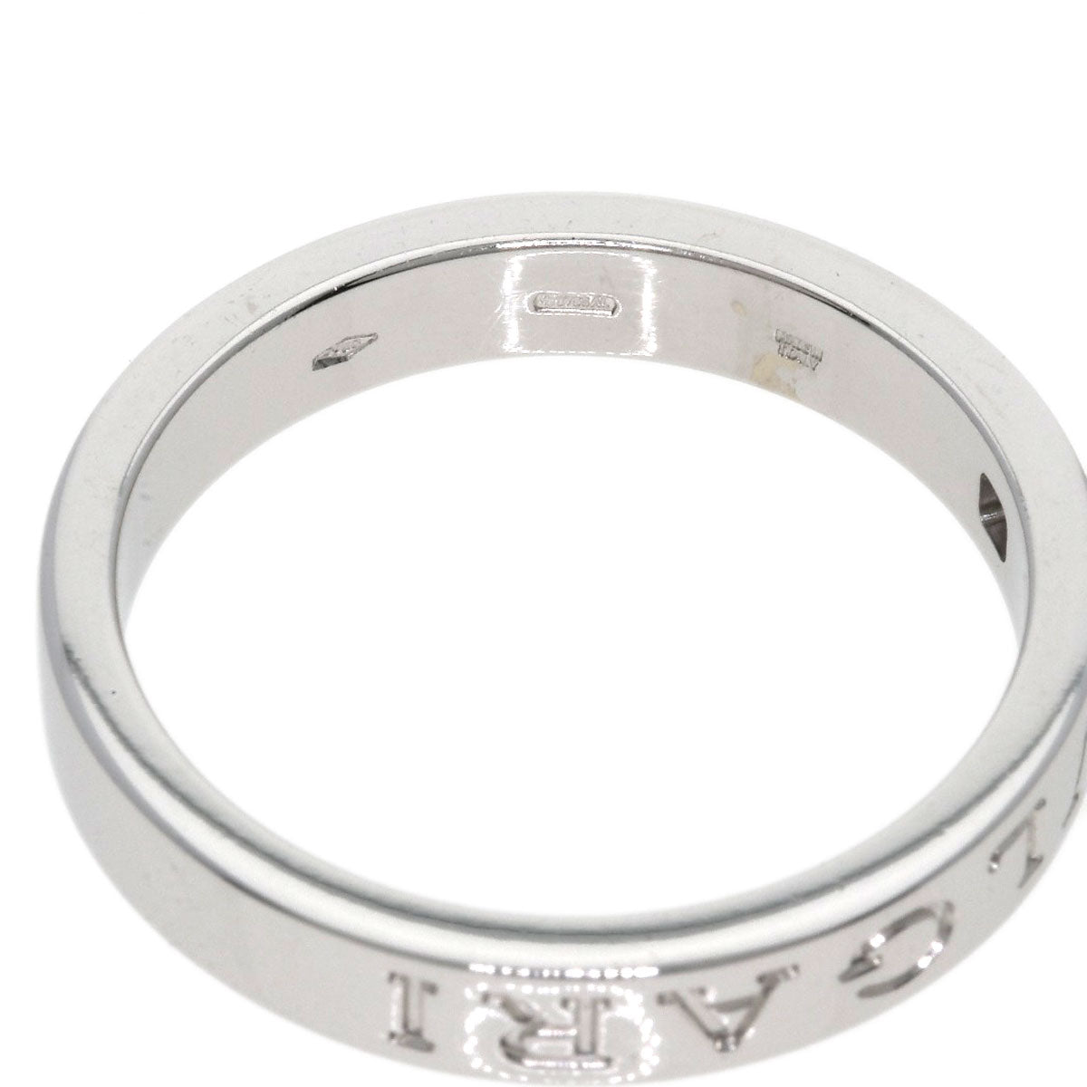 BVLGARI   Ring Double logo 1P Diamond K18 White Gold mens