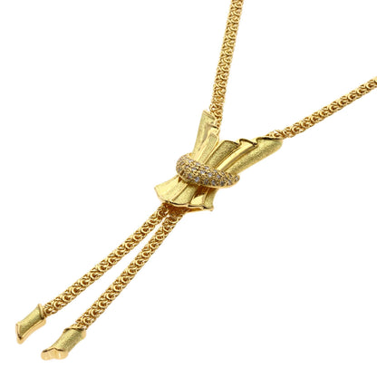 Jeunet   Necklace Diamond K18 Yellow Gold Ladies