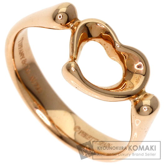 TIFFANY&Co. Open heart Ring K18 Pink Gold Ladies [Used]