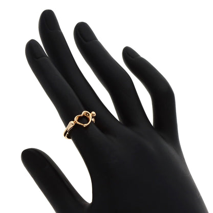 TIFFANY&Co. Open heart Ring K18 Pink Gold Ladies [Used]