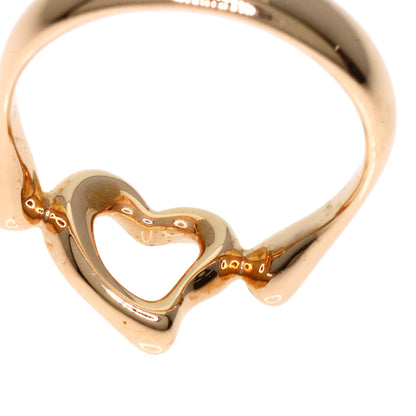 TIFFANY&Co. Open heart Ring K18 Pink Gold Ladies [Used]