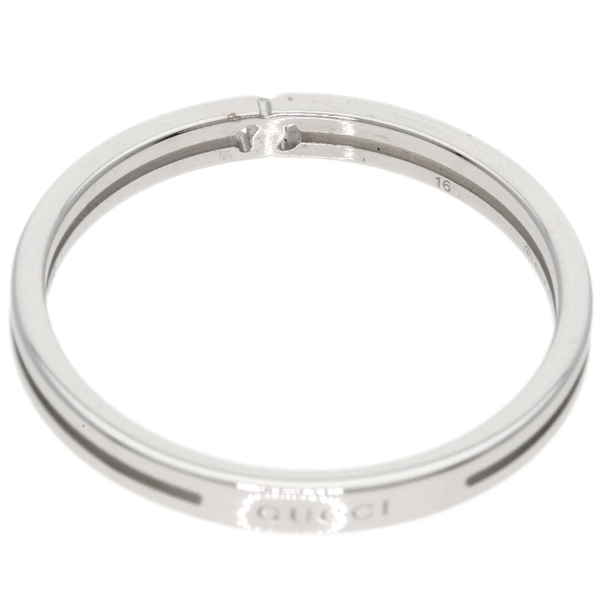 GUCCI   Ring Infinity #16 K18 White Gold Ladies