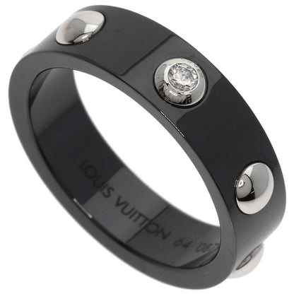 LOUIS VUITTON Petite Berg Crew 1P Diamond #64 Ring Ceramic PT900Ladies [Used]