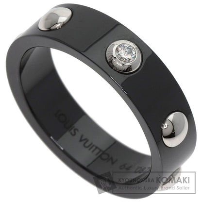 LOUIS VUITTON Petite Berg Crew 1P Diamond #64 Ring Ceramic PT900Ladies [Used]