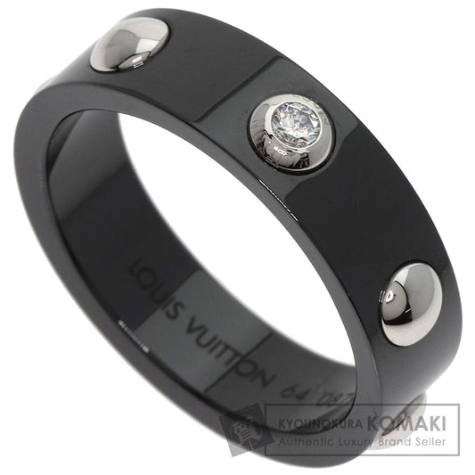 LOUIS VUITTON Petite Berg Crew 1P Diamond #64 Ring Ceramic PT900Ladies [Used]