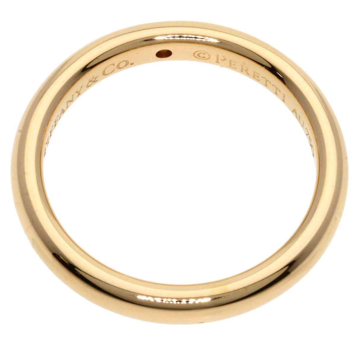 TIFFANY&Co.   Ring Stacking band 1P Diamond K18 Pink Gold Ladies