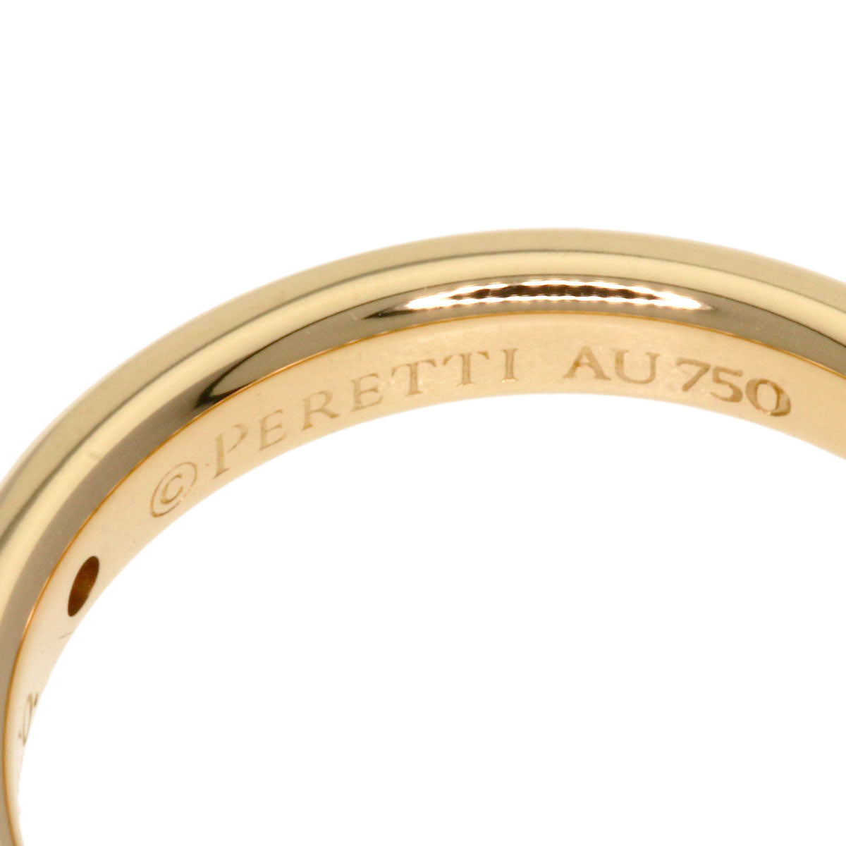 TIFFANY&Co.   Ring Stacking band 1P Diamond K18 Pink Gold Ladies