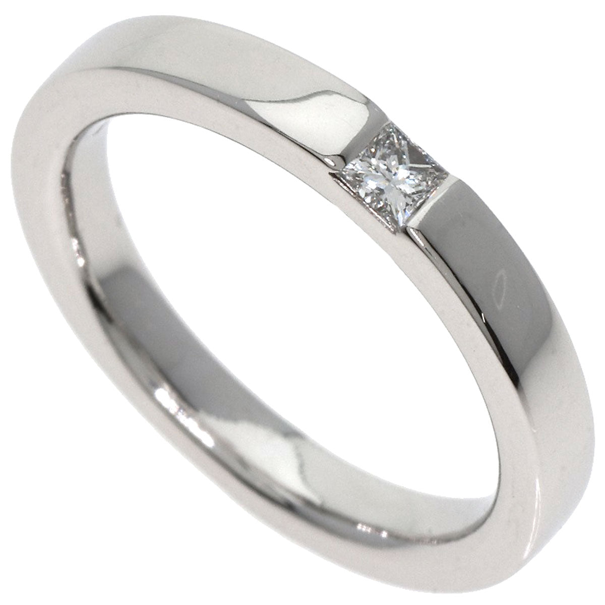 HARRY WINSTON Princess cut diamond Ring Platinum PT950 Ladies [Used]