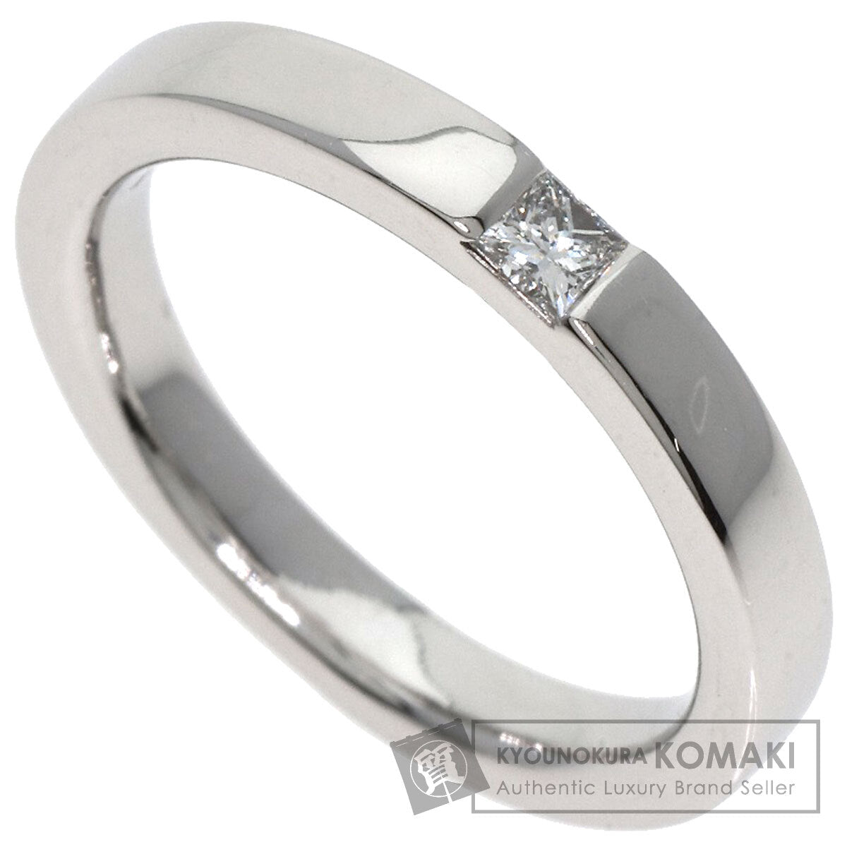 HARRY WINSTON Princess cut diamond Ring Platinum PT950 Ladies [Used]