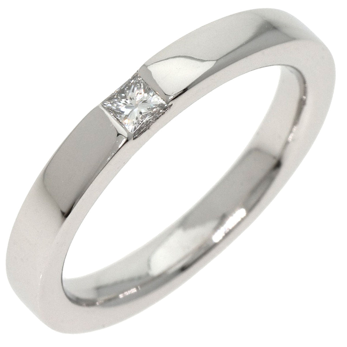 HARRY WINSTON Princess cut diamond Ring Platinum PT950 Ladies [Used]