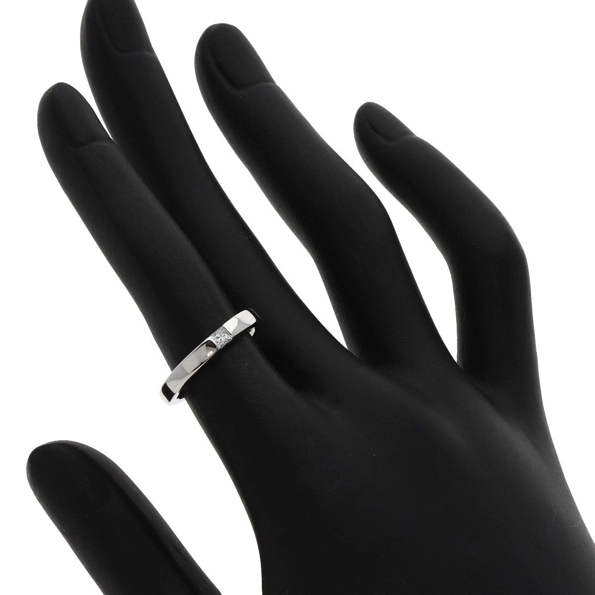 HARRY WINSTON Princess cut diamond Ring Platinum PT950 Ladies [Used]