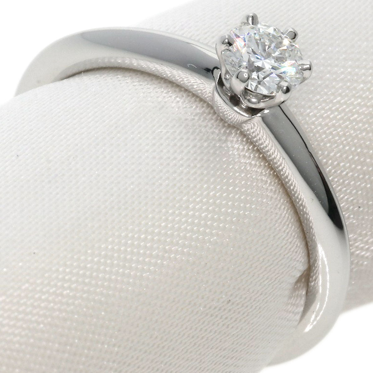 TIFFANY&Co.   Ring Solitaire Knife Edge Diamond Platinum PT950 Ladies