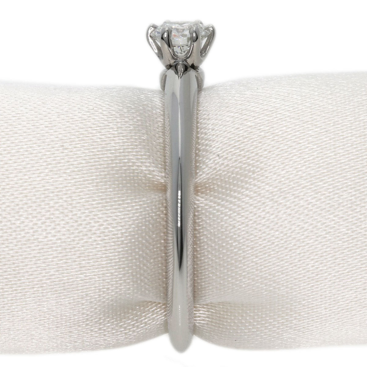 TIFFANY&Co.   Ring Solitaire Knife Edge Diamond Platinum PT950 Ladies