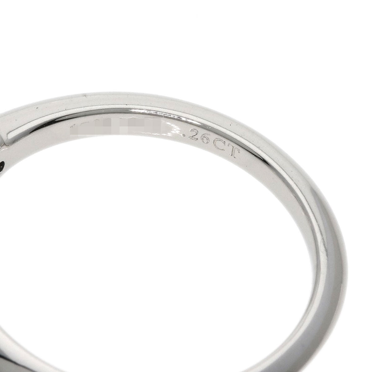 TIFFANY&Co.   Ring Solitaire Knife Edge Diamond Platinum PT950 Ladies