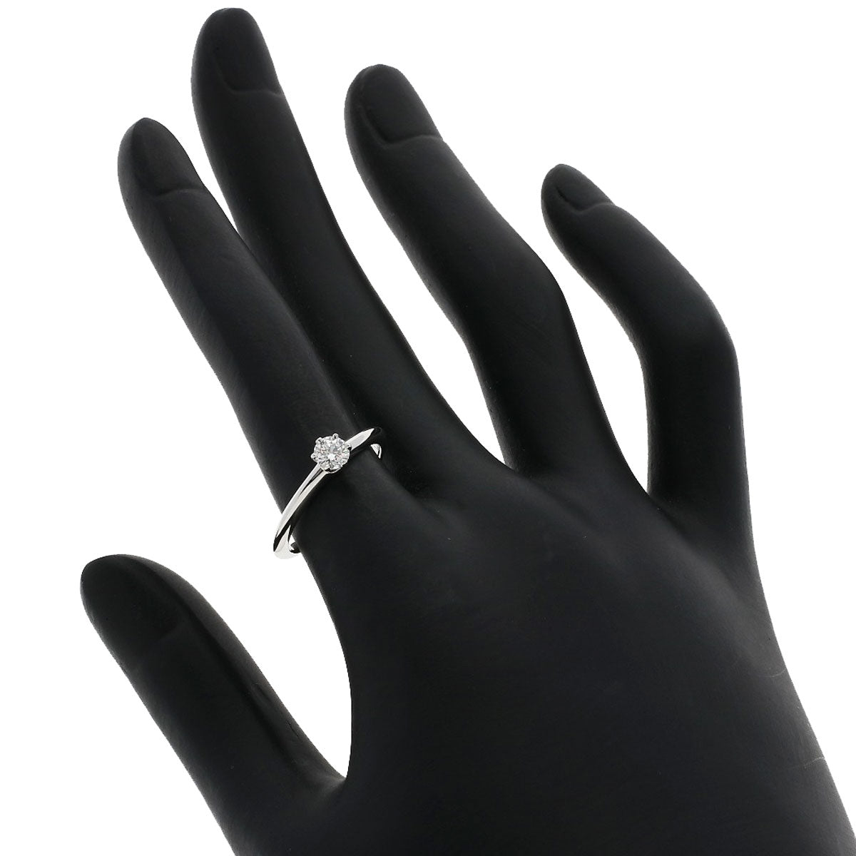 TIFFANY&Co.   Ring Solitaire Knife Edge Diamond Platinum PT950 Ladies