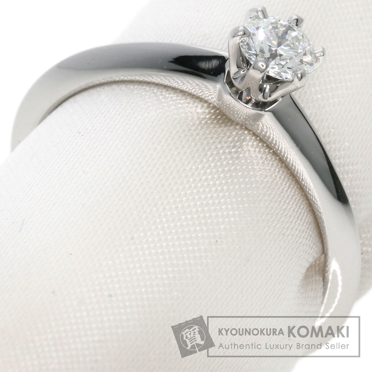 TIFFANY&Co.   Ring Solitaire Knife Edge Diamond Platinum PT950 Ladies